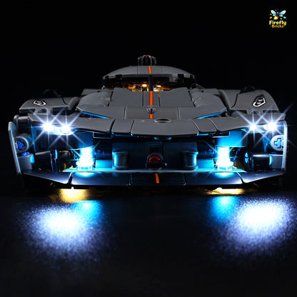 Light Kit for LEGO® Koenigsegg Jesko Absolut Grey Hypercar 42173