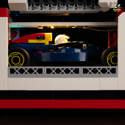 Light Kit for LEGO® F1 Truck with RB20 & AMR24 F1 Cars 60445