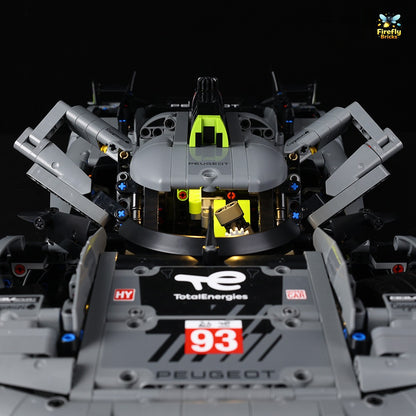 Light Kit for LEGO® PEUGEOT 9X8 24H Le Mans Hybrid Hypercar 42156