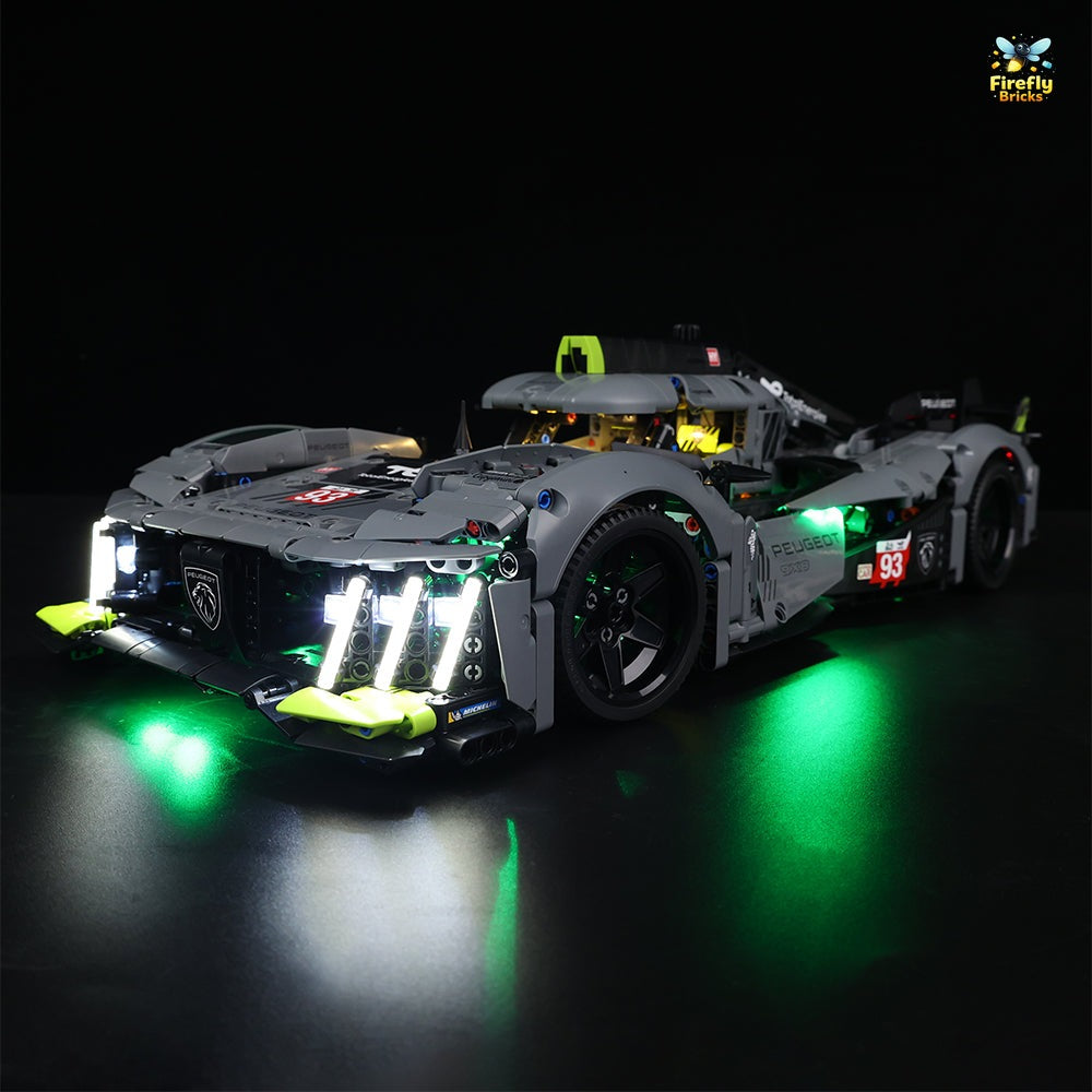 Light Kit for LEGO® PEUGEOT 9X8 24H Le Mans Hybrid Hypercar 42156